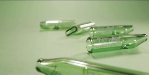 5PCS Reusable W'cked Glass Filter Tips for Pre Rolled Rolling Paper Cones, Slim Cigarettes, Glass Rolling Tip Mouthpieces (Green)