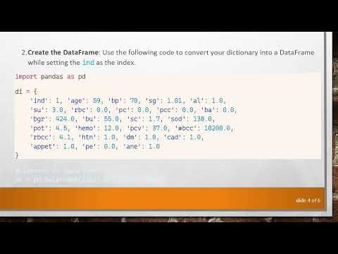How to Convert a Dictionary to a Pandas DataFrame with Custom Indexes