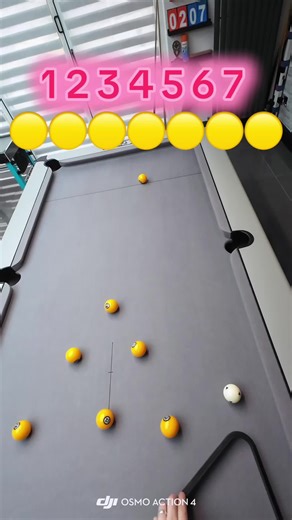 1 2 3 4 5 6 7 YELLOWS 🟡🟡🟡🟡🟡🟡🟡#billiards #pool #snooker #tiktokviral #pooltable
