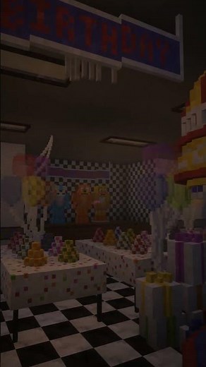 FNaF 2 Minecraft Chisels & Bits Build - Showcase - Short #minecraft #fnaf #fivenightsatfreddys