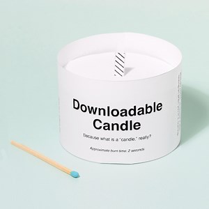 Downloadable Candle | Digital Download Candle That You Assemble Yourself | Last Minute Gift - Etsy