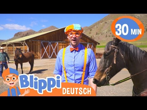 Blippi besucht eine Ranch 🐎🐴 Blippi Deutsch | Abenteuer und Videos für Kinder