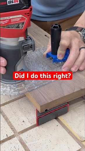 Was this a perfect cut using a router? #tools