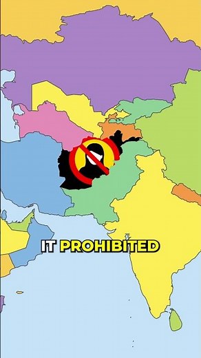 Only Country Where Women Are BANNED From School! #geography #maps #women