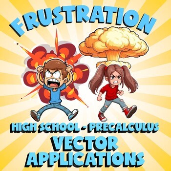 Vector Applications FRUSTRATION Math Game - No Prep PreCalculus Review Activity
