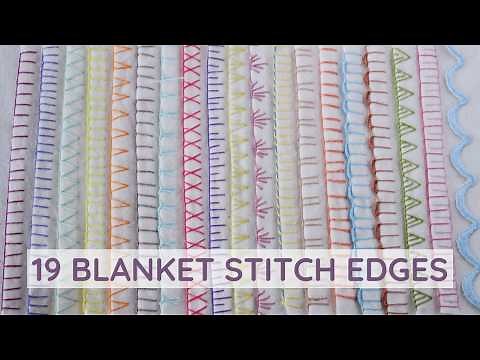 Blanket Stitch Edging | 19 Decorative Embroidery and Sewing Techniques for Beautiful Fabric Edges