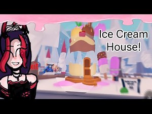 Full tour of the *NEW* Ice cream house in Roblox adopt me.