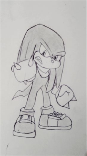 step by step draw Knuckles💥🤯#shorts #drawing