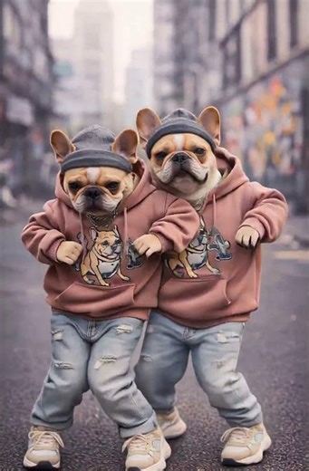 Dancing French Bulldogs 🐶💃 | Funny AI Dogs Dance | Viral Frenchie Dance Video