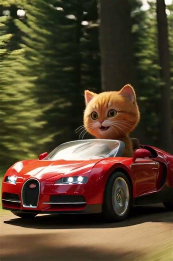 Funny Cat Driving Vehicle Adventure | Cute 3D Animation Short