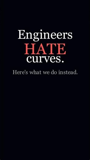 Engineers Hate Curves ! Here's what we do instead. #chemicalengineering #engineeringshorts