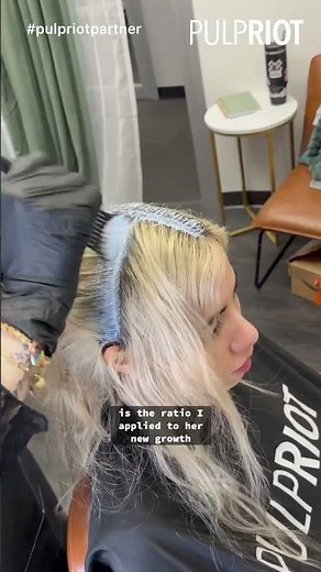 Icy Blonde Split Dye #BlondeAF with Pulp Riot Hair