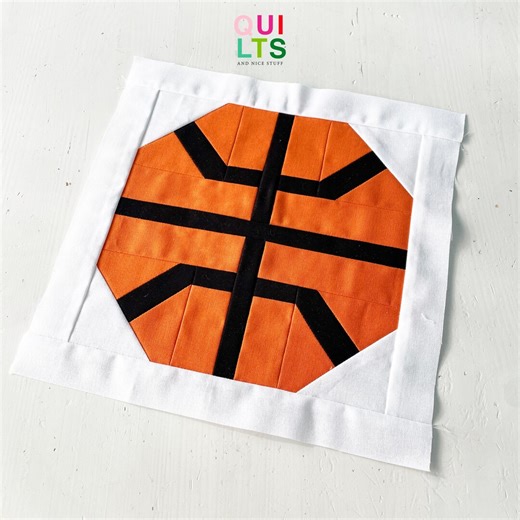 PDF Quilt Block Pattern – Basket Ball – Sport Quilt - Etsy