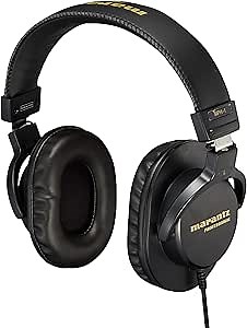 Marantz Pro Monitor Headphones, Enclosed Over-Ear Headphones, Wired 40mm Diameter Driver, Musical Instrument Playing, Distribution, DJ, Gaming, Telework, MPH-1