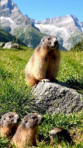 Alpine Marmot Warning Call in the Mountains of Southern Germany #alpine #marmot #nature