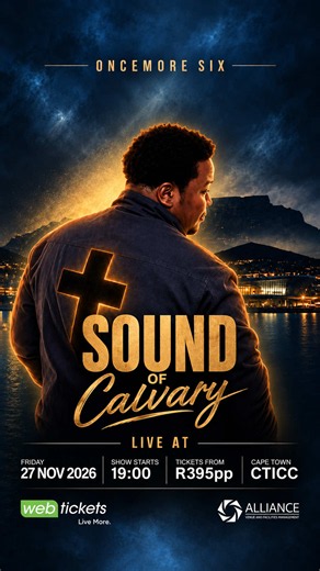 🚨 CAPE TOWN 🚨 We come in the name of the Lord to lift up a Sound Of Calvary! Date: 27 November 2026 Venue: CTICC ‼️ TICKETS ARE LIVE 🎫 ‼️ Available at webtickets Link In Bio Jesus Christ will be glorified 🙌🏾
