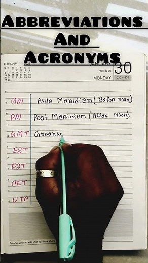 AM PM GMT EST? Common Time Abbreviations Explained in 30 Sec #englishshorts #timetabling