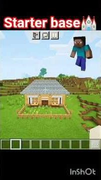 Starter Minecraft base ⛪ #shorts #minecraft #base #viral #minecraftbuilds #crazilyfunny