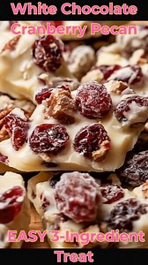 5.6K views · 22 reactions | White Chocolate Cranberry Pecan Clusters...