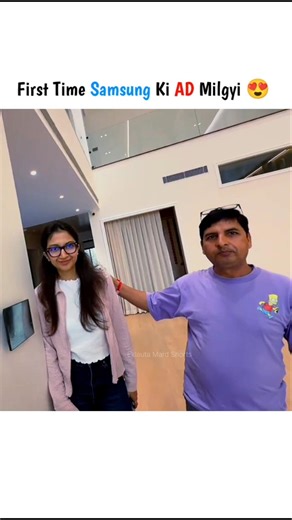 First Time Samsung Ki AD Milgyi 😍#souravjoshivlogs #avantikabhatt #shortsfeed #nobatidao #shorts #yt