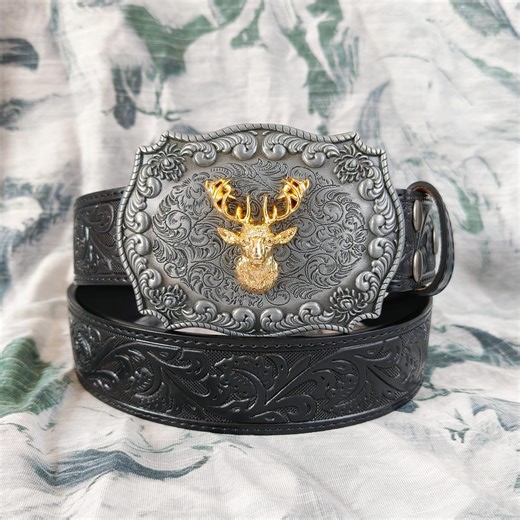 Deer-themed Western Cowboy Vintage Belt Buckle | Durable Belt Buckle | Engraved Belt Buckle | Men's Gift | Women's Gift - Etsy Canada