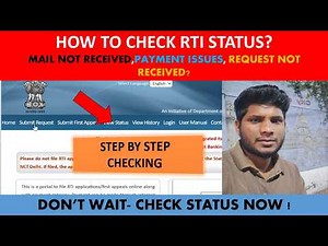 RTI Status Check Online 2026 | How to Track RTI Application Status Step by Step