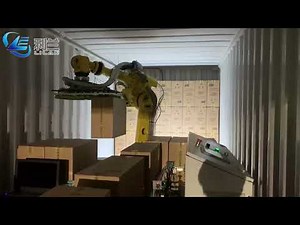 Robotic automatic loading container for cartons