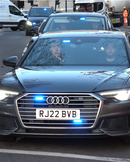 Counter Terrorism Police Convoy in Action