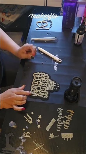 🎂 DIY Birthday Sign Glow-Up with MakerFlo UV Resin! ✨ #resinart