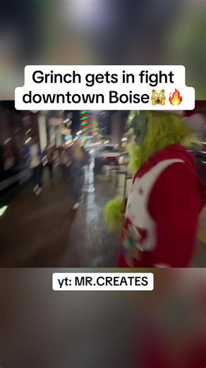 bro couldn’t handle the grinch #fight #christmas #boise #funny #grinchmas