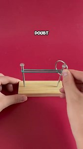 The most difficult puzzle: how to remove a metal ring from two nails and a rubber band? An interesting trick and magic trick. How to make a puzzle yourself? A question and solving to the nail and rubber band puzzle. #puzzle #challenge #trick #rubber #DIY | Rustic Relics | Facebook
