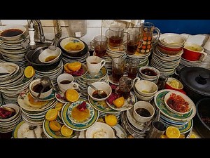 ASMR Dishwashing Satisfying |The MessEveryone Tries to Avoid✅