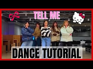 NewJeans - Tell Me Dance Practice Mirrored Tutorial (SLOWED)