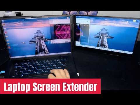 Laptop Screen Extender, FHD 1080P IPS Portable Laptop Monitor Extender