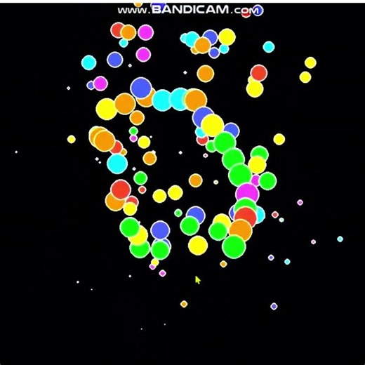 I made colorful bubbles in Python #coding #python #learnpython