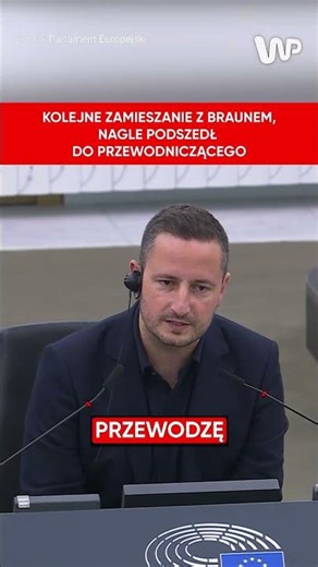 "Obraził pan obecnych". Spięcie przewodniczącego z Braunem. "Proszę, żeby pan wrócił na miejsce"