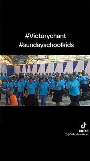 victory chant by Sunday school dance