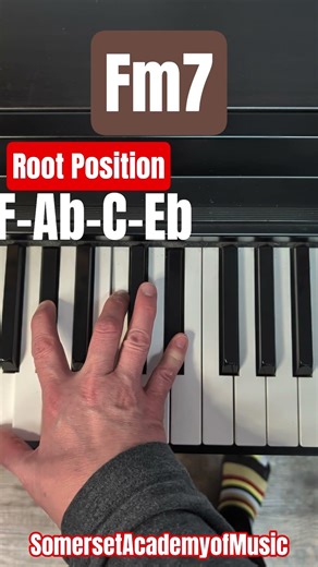 F Minor 7th Chord Piano Inversions #pianotutorial #minor7