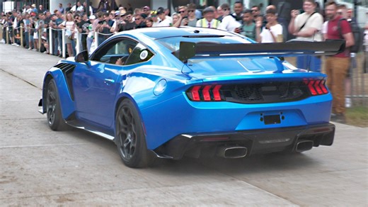Mustang GTD makes a loud entrance