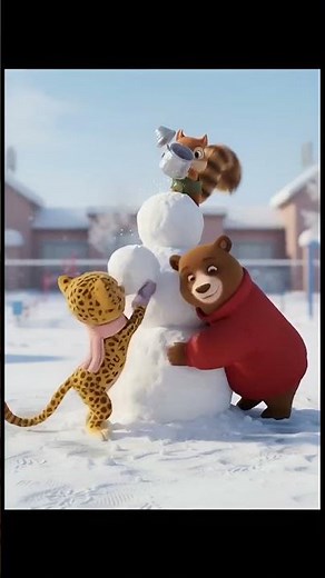 Timmy the Tiger’s Epic Snowman Showdown ❄️🐯