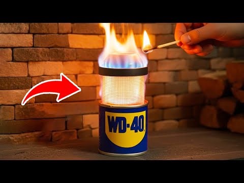No Power, No Gas! DIY 3-in-1 Heating Stove from ONE Empty WD-40 Can – Free Energy for Winter 2025 🔥
