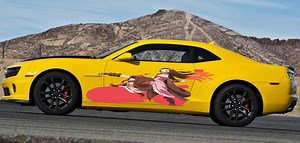 Anime Girl Car Sticker, Anime Car Vinyl Decal, Racing Car Decal, Anime Car Wrap, Manga Decal, Large Vehicle Graphics, Anime Girl Car Wrap - Etsy