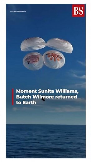 Watch: Moment Sunita Williams, Butch Wilmore returned to earth | SpaceX | Nasa astronauts return