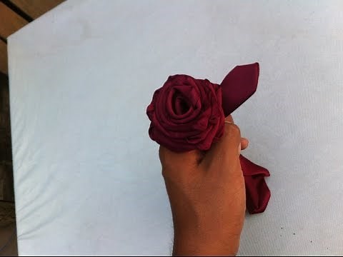 How to make a rose with a tie