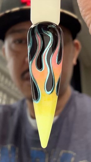 Nail Art is Fire 🔥 with Gelish Cream Gel #gelishprofessional | Vu Nguyen