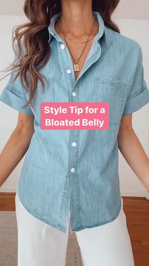 Style Tips for Women with Bloated Belly: Shirt Styling Ideas