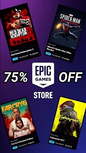 Epic Mega Sale | Upto 75% OFF on AAA Games