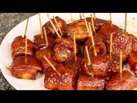 Super Easy Bacon Wrapped Water Chestnuts