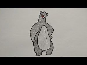 How to Draw Baloo | Jungle book |cartoon movie character | Step by step Tutorial for Beginners.