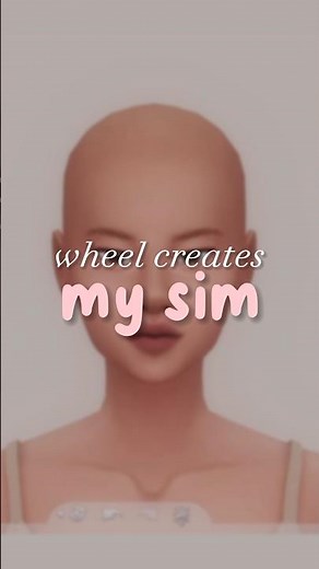 spinning a wheel to create a sim | the sims 4 wheel creates my sim #shorts #thesims4 #sims4cc